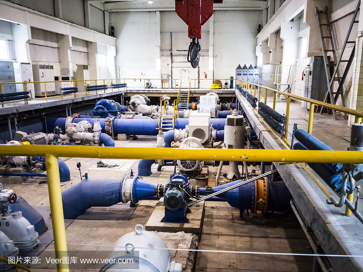 舊泵站。工業對象。